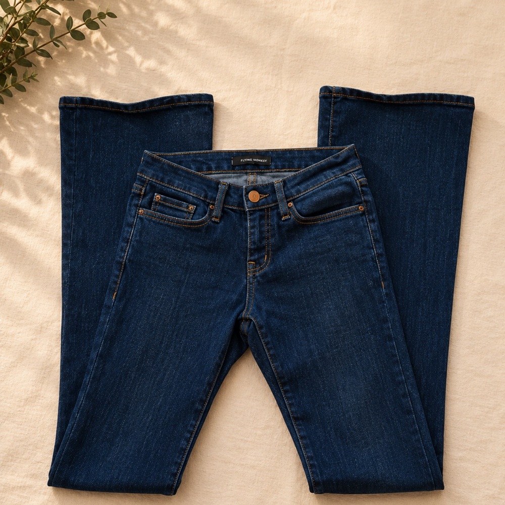 Flying Monkey Made in USA Dark Wash Flare Jeans